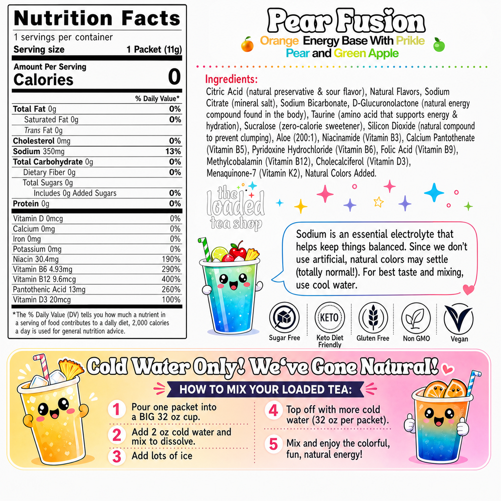 Pear Fusion (Caffeine-Free) - For Sip Lovers