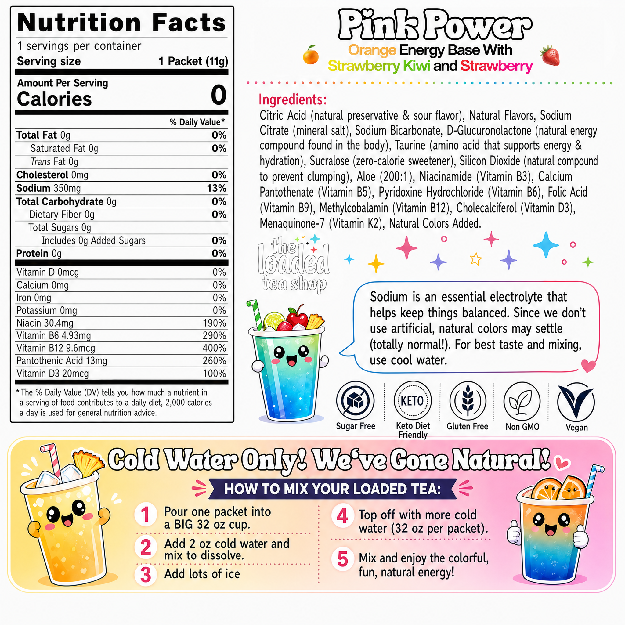 Pink Power (Caffeine-Free) - Flavor That Fits