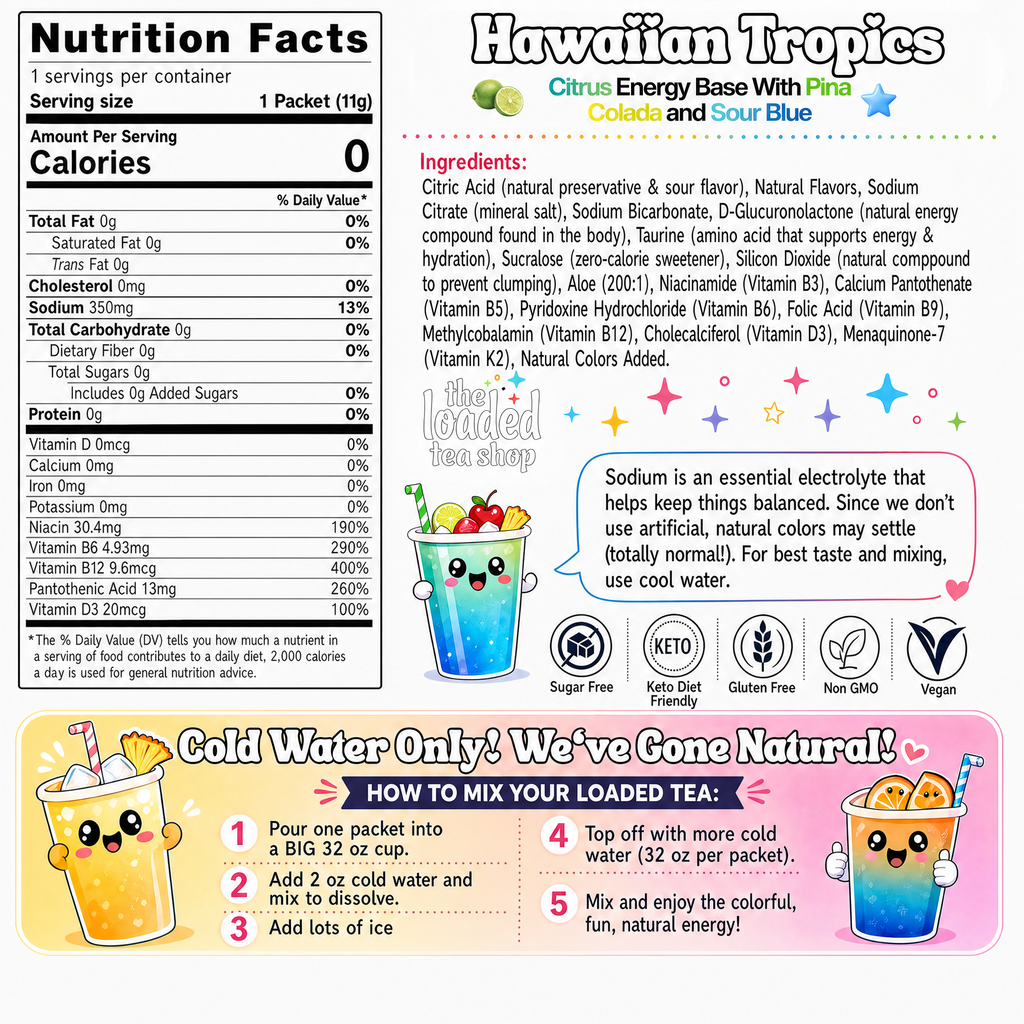 Hawaiian Tropics (Caffeine-Free) - For Busy Days