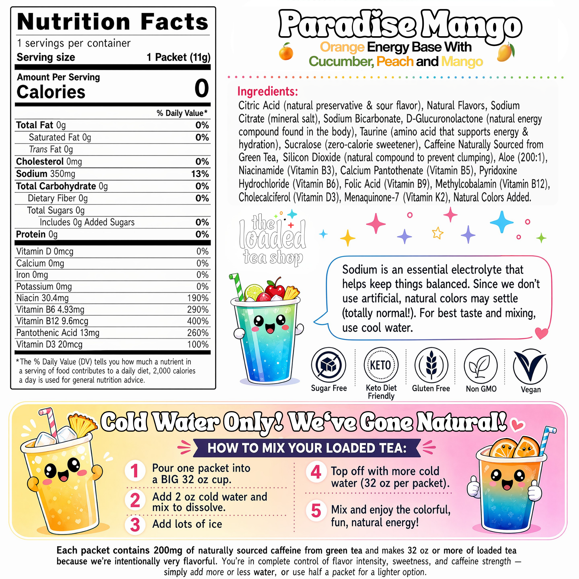 Paradise Mango Loaded Tea | Tropical Flavor - Your Tea Lineup