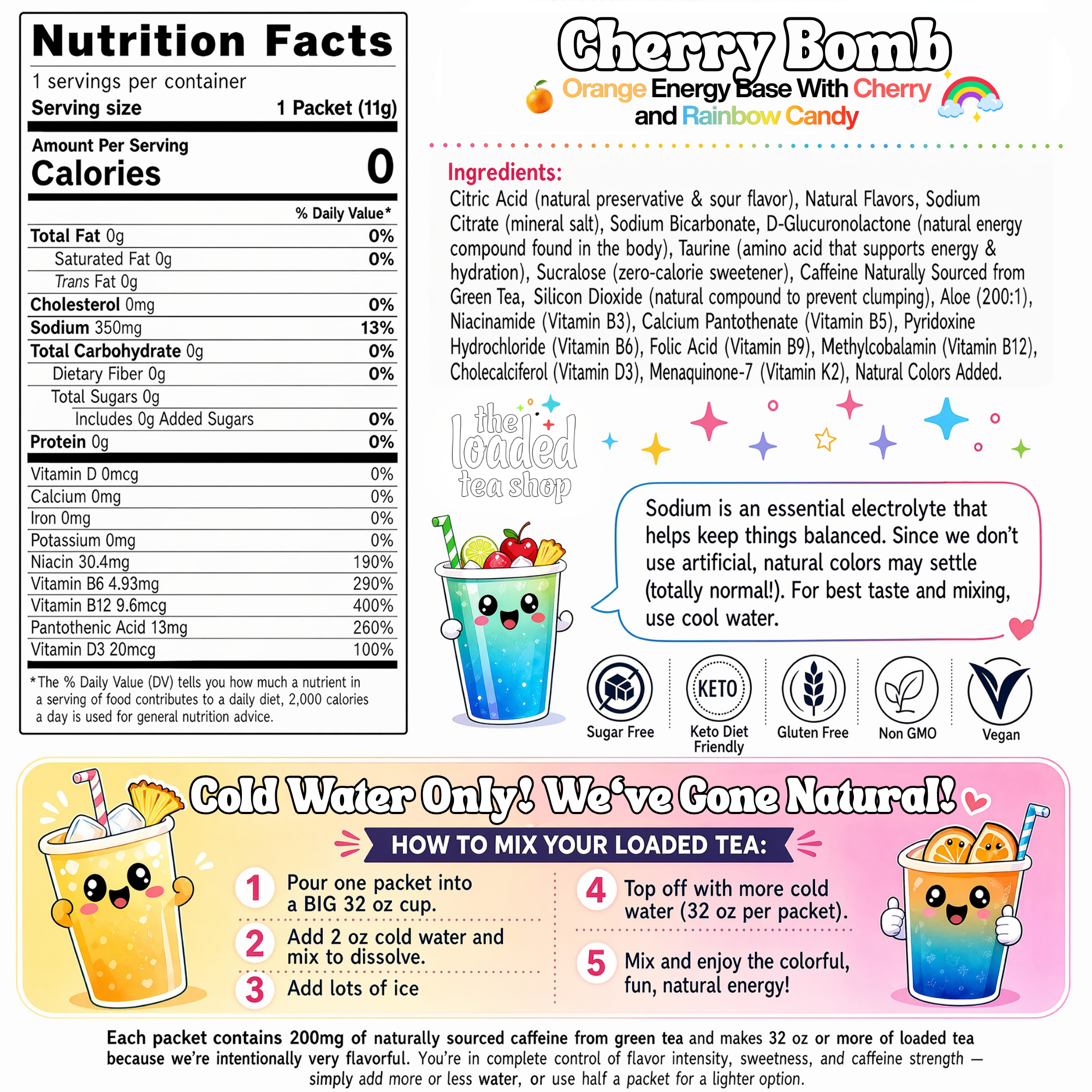 50 Case Cherry Bomb - Ready to Mix Packs