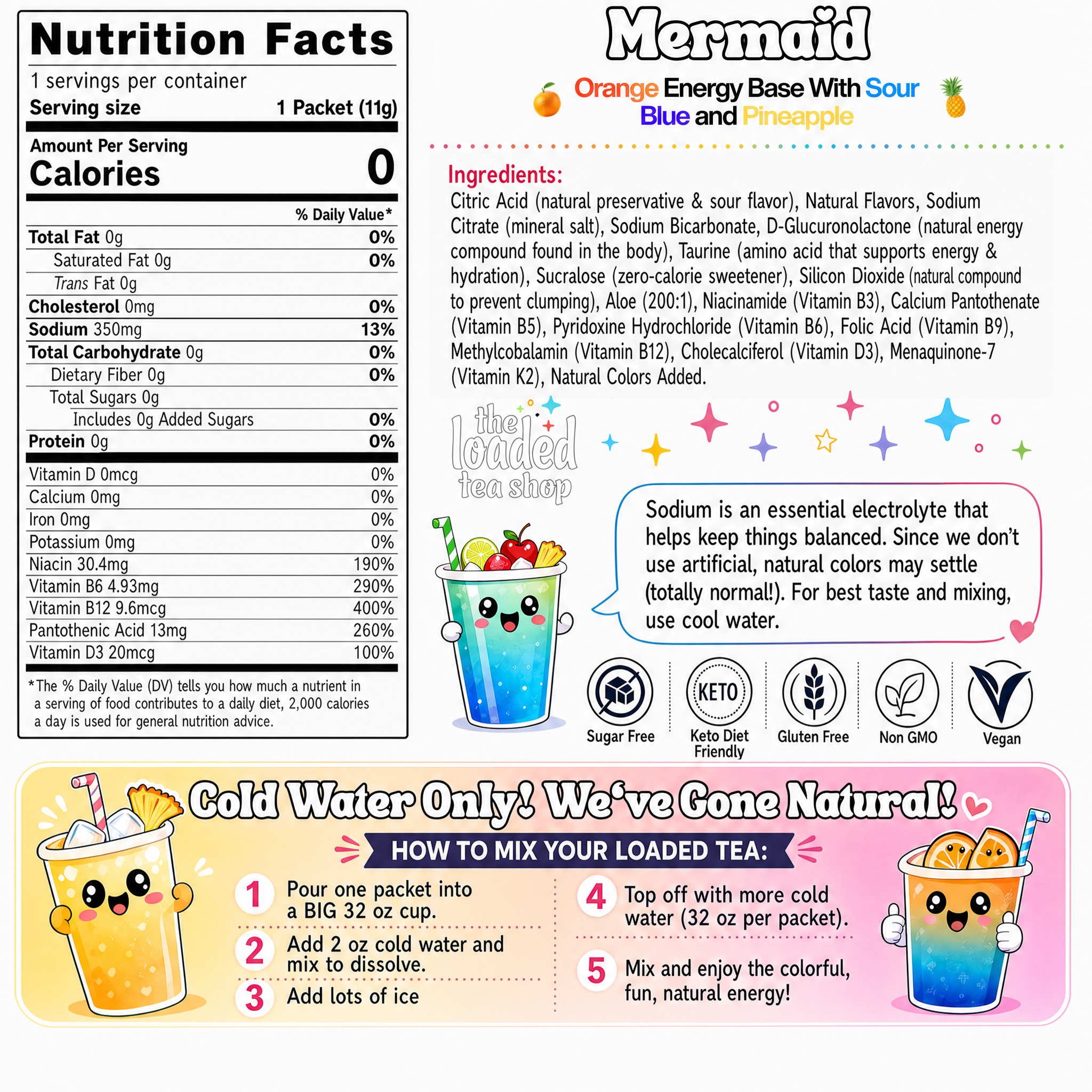 Mermaid (Caffeine-Free) - Daily Flavor Favorite