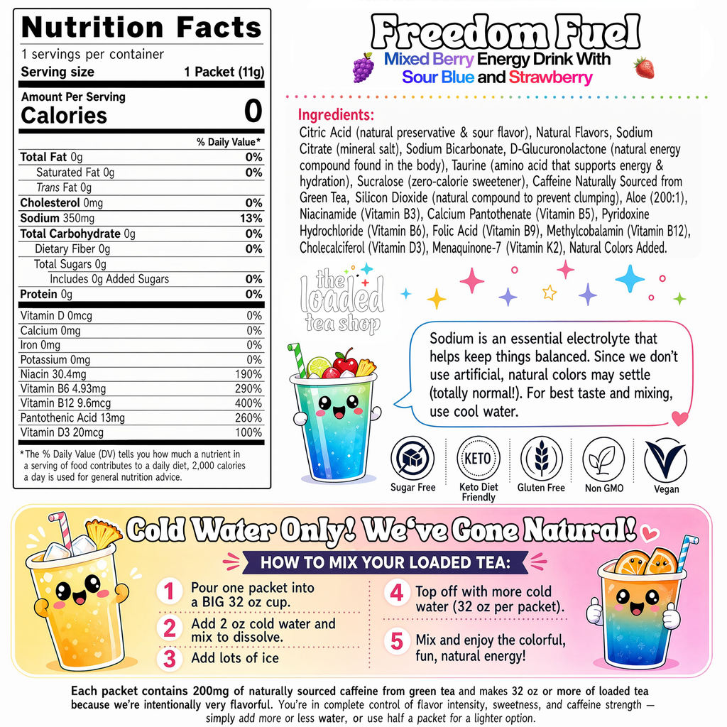 Freedom Fuel - Bold Tea Flavors