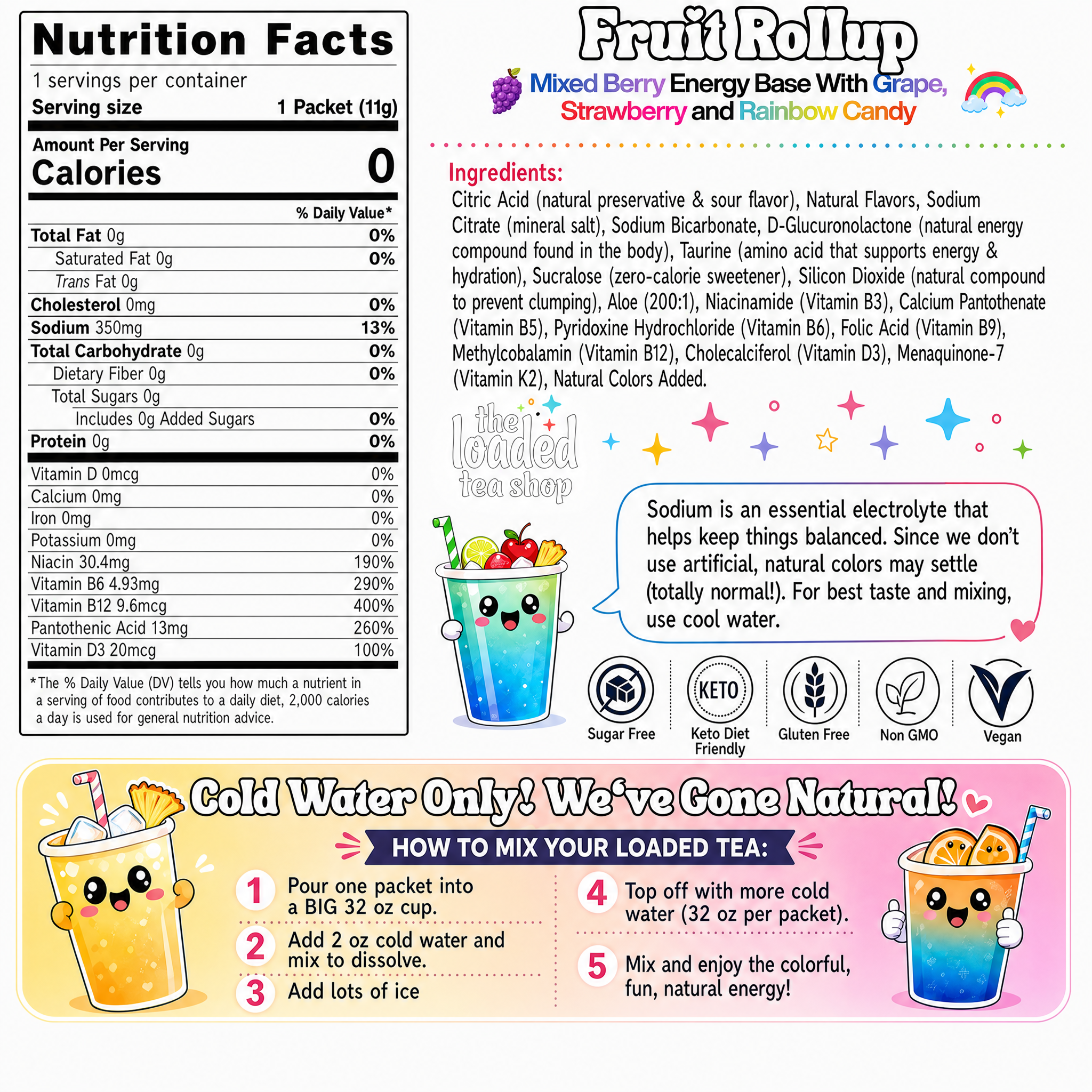 Fruit Rollup (Caffeine-Free) - Mix Lineup Ready
