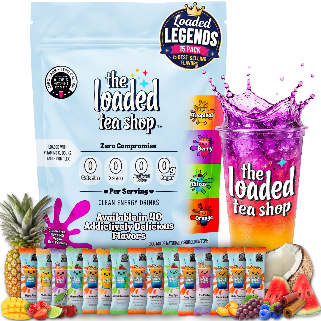 The Loaded Tea Shop Amazon Legendary Best Sellers 15 pack, 11g Stick Pack - Keep Tea Ready